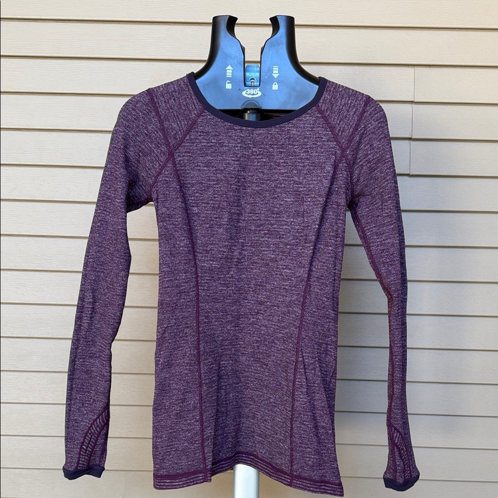 lululemon athletica Maroon Reversible Long Sleeve Top